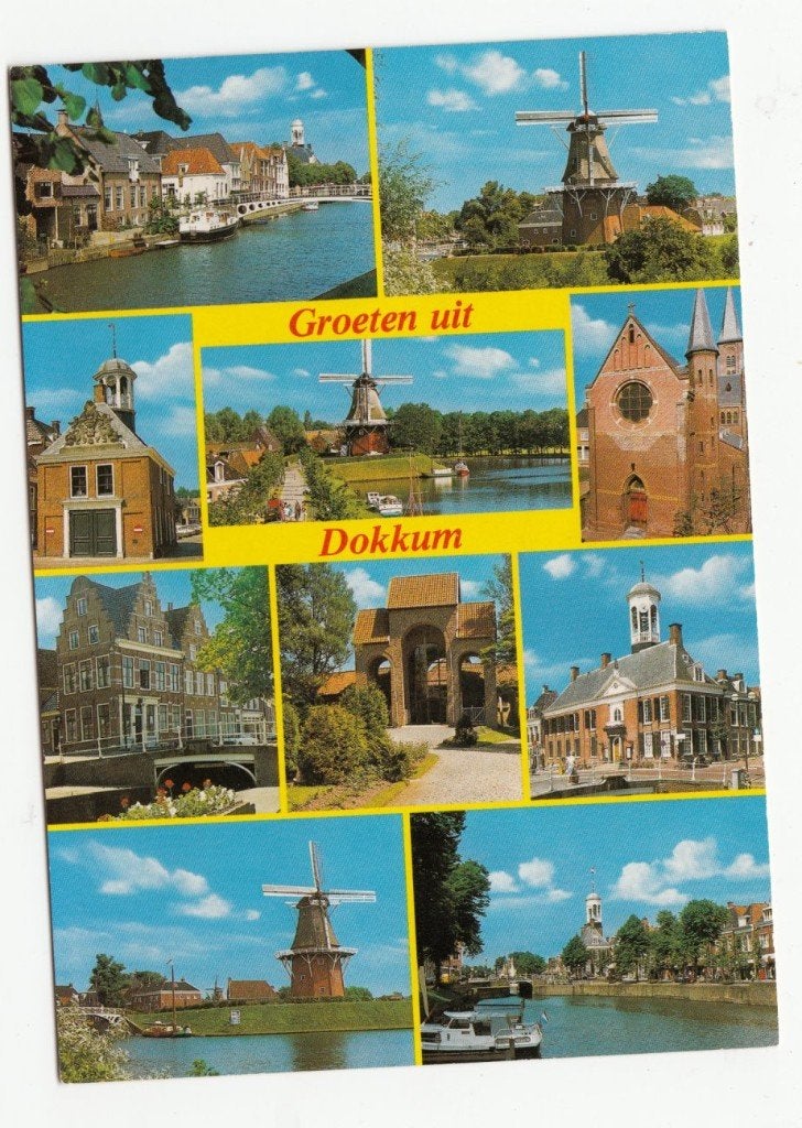 Dokkum 10 luik Ongelopen, Ophalen of Verzenden, 1980 tot heden, Ongelopen, Friesland