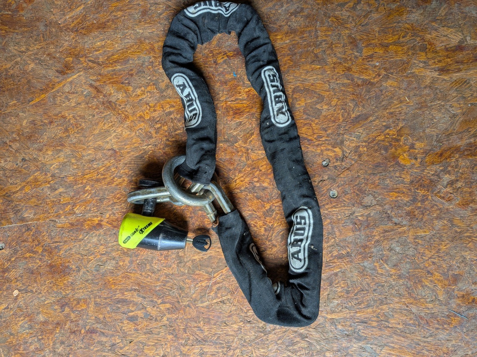 Abus granit extreme ketting en schijfremslot, Motoren, Ophalen