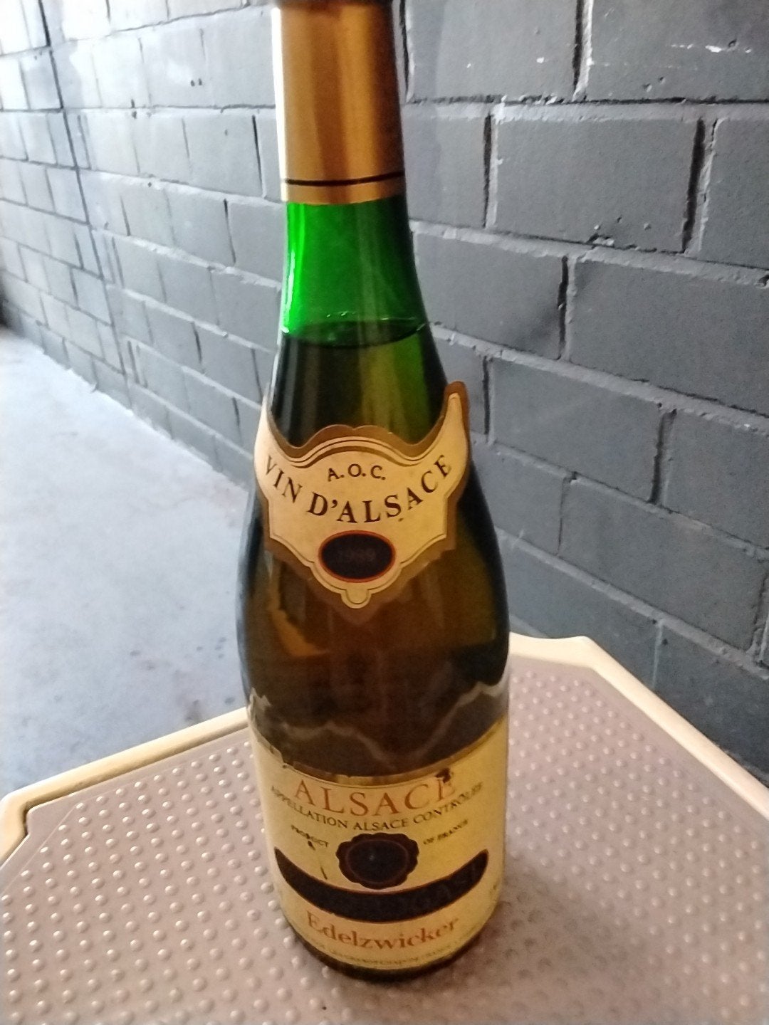 Edelzwicker Elzas 1989 - Les Grands Chais de France, Ophalen of Verzenden