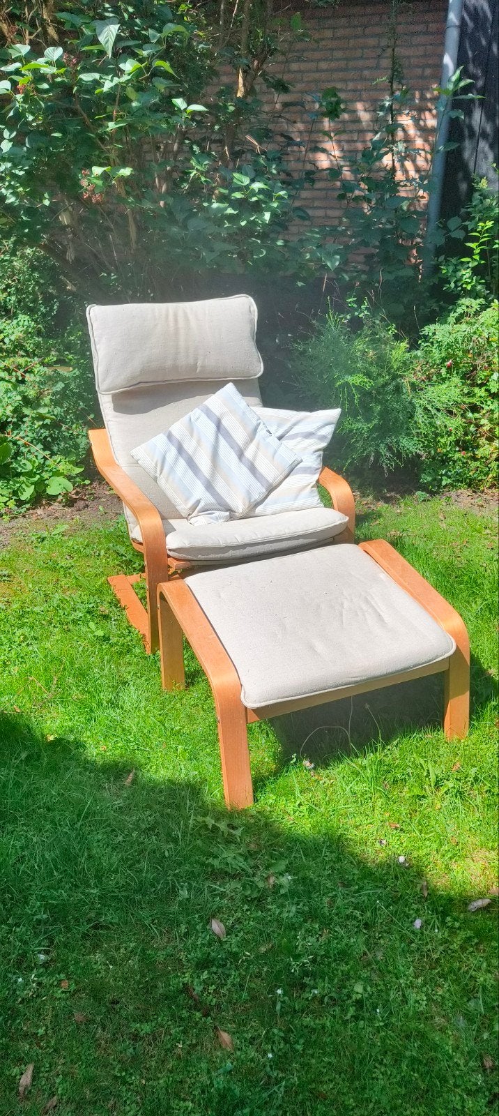 IKEA Poäng fauteuil met lichte gebruikssporen, Huis en Inrichting, Ophalen, Gebruikt, Ikea, Info@ikea.nl