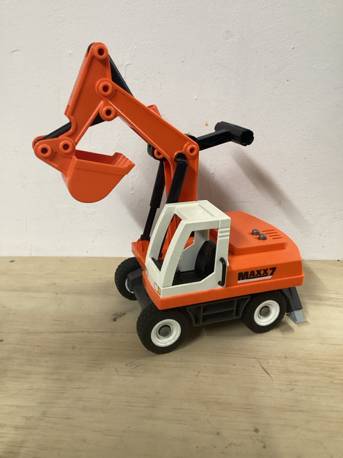 Playmobil MAXX7 Speelgoed Graafmachine Oranje, Verzenden, Gebruikt