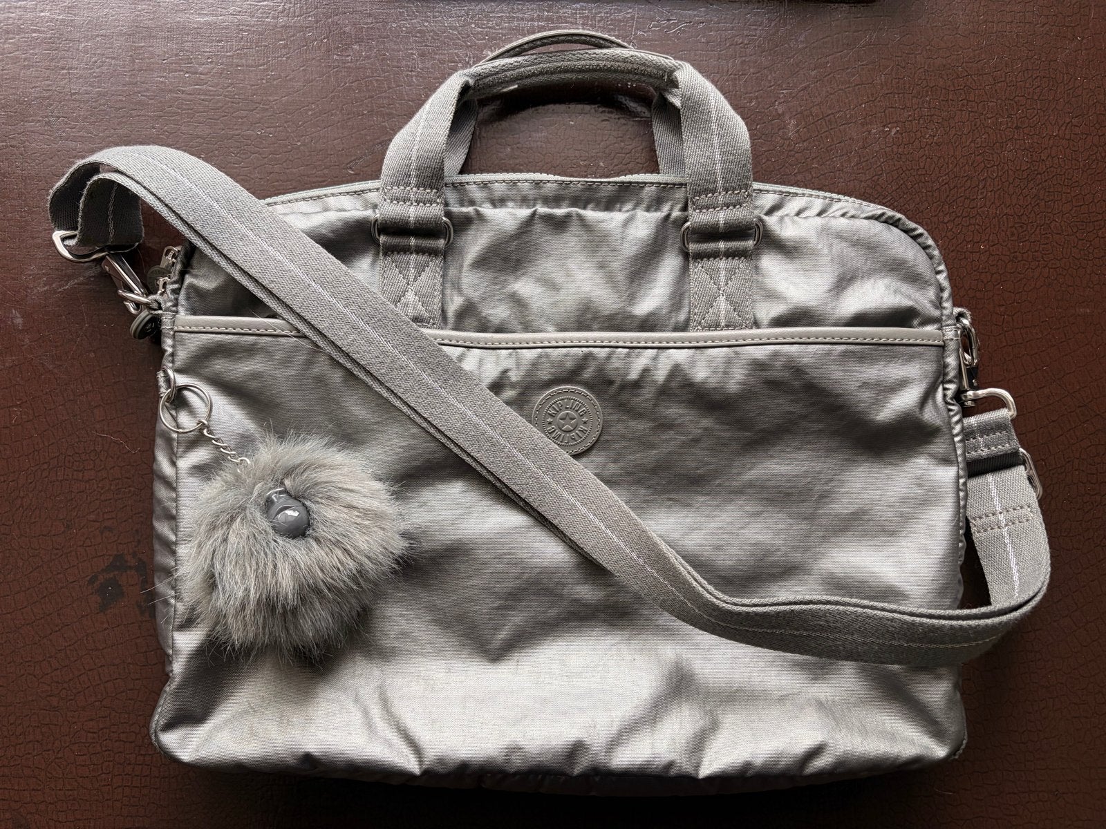 Kipling Laptoptas - Metallic Jade Green (Zo goed als nieuw), Meerdere vakken, Groen, 15 inch, Ophalen of Verzenden