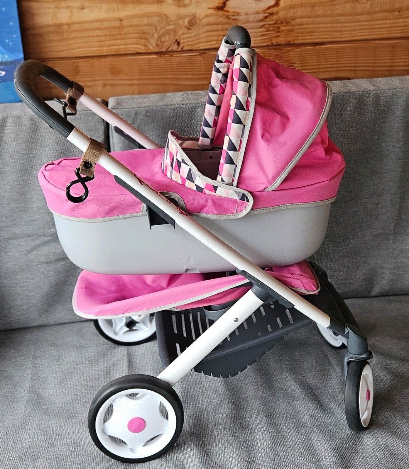 Smoby poppenwagen 2-in-1: wandelwagen en buggy, Kinderen en Baby's, Ophalen, Zo goed als nieuw, Overige typen