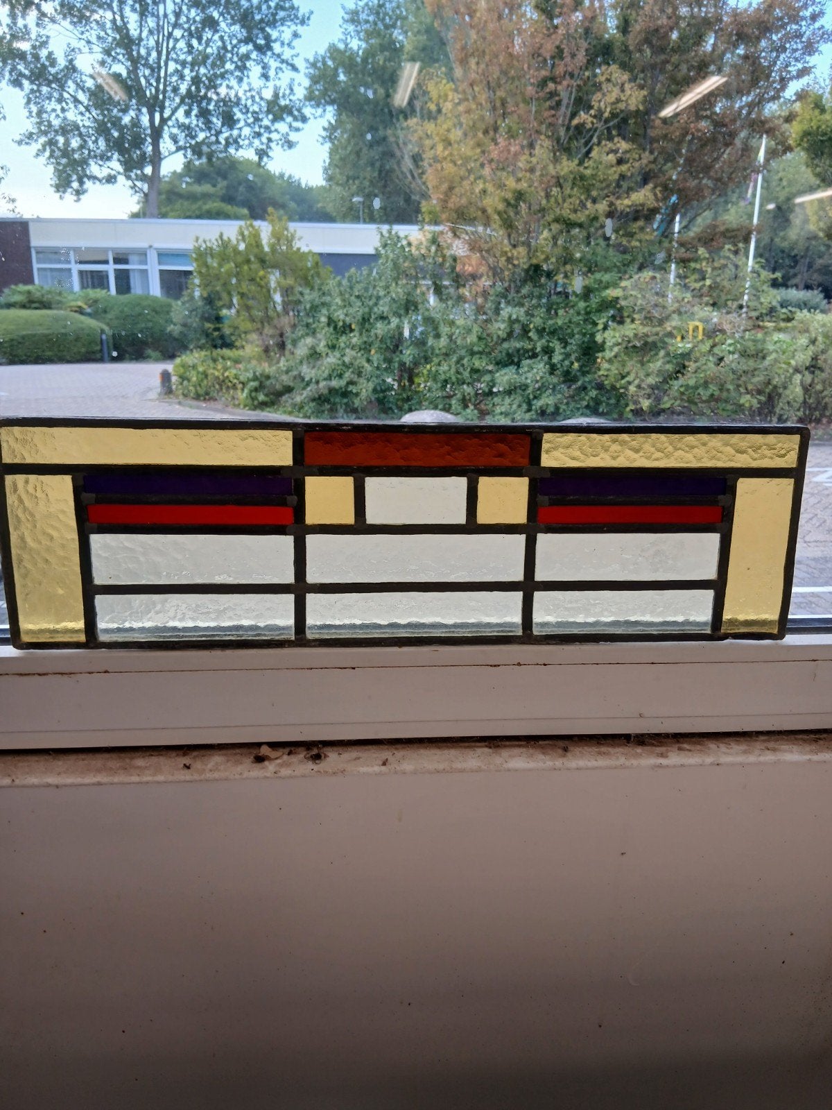 Oud glas in lood ramen, Ophalen, Gebruikt, Glas in lood