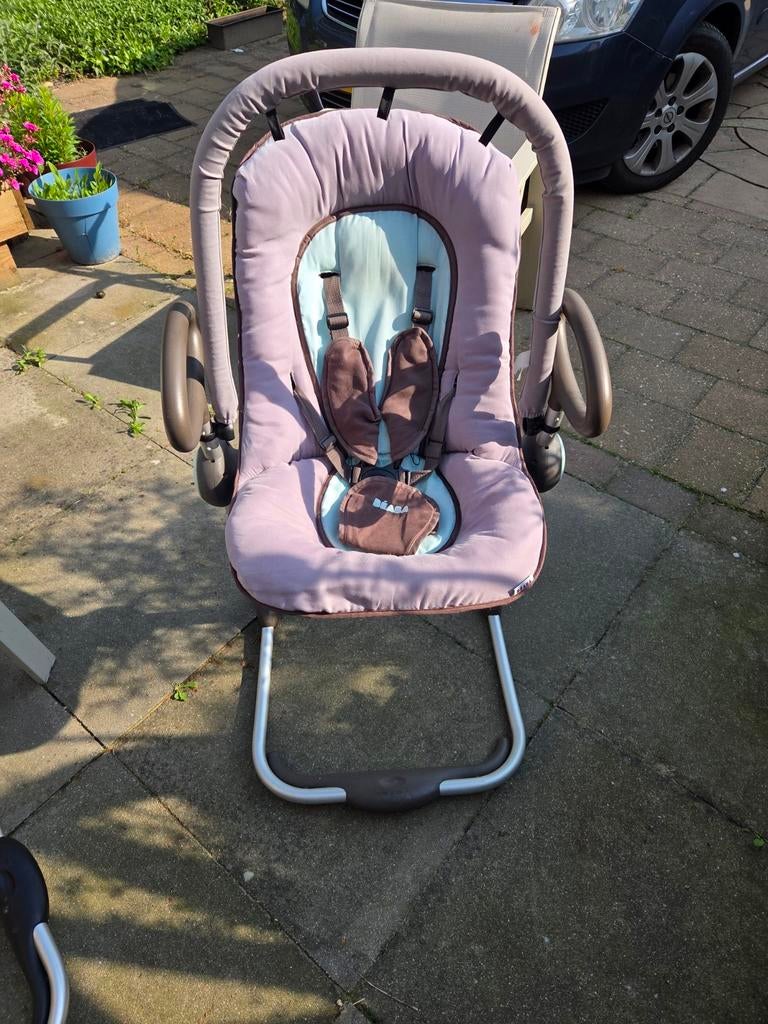 Beaba hoog wipstoeltje, Kinderen en Baby's, Wipstoeltjes, Gebruikt, Wipstoel, Met gordel(s) of riempje(s), Ophalen