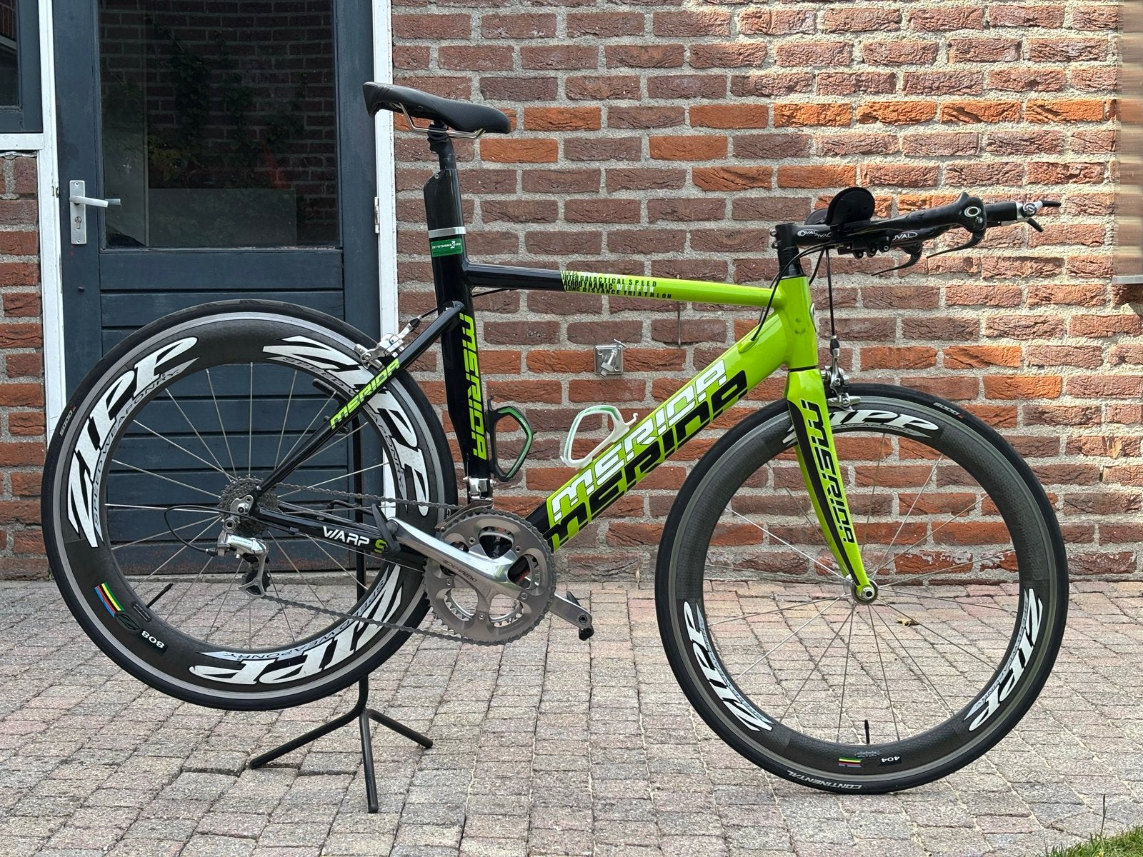 Merida Timewarp Nine TT tijdritfiets met Zipp carbon wielen, Fietsen en Brommers, 28 inch, Gebruikt, Carbon, Meer dan 20 versnellingen