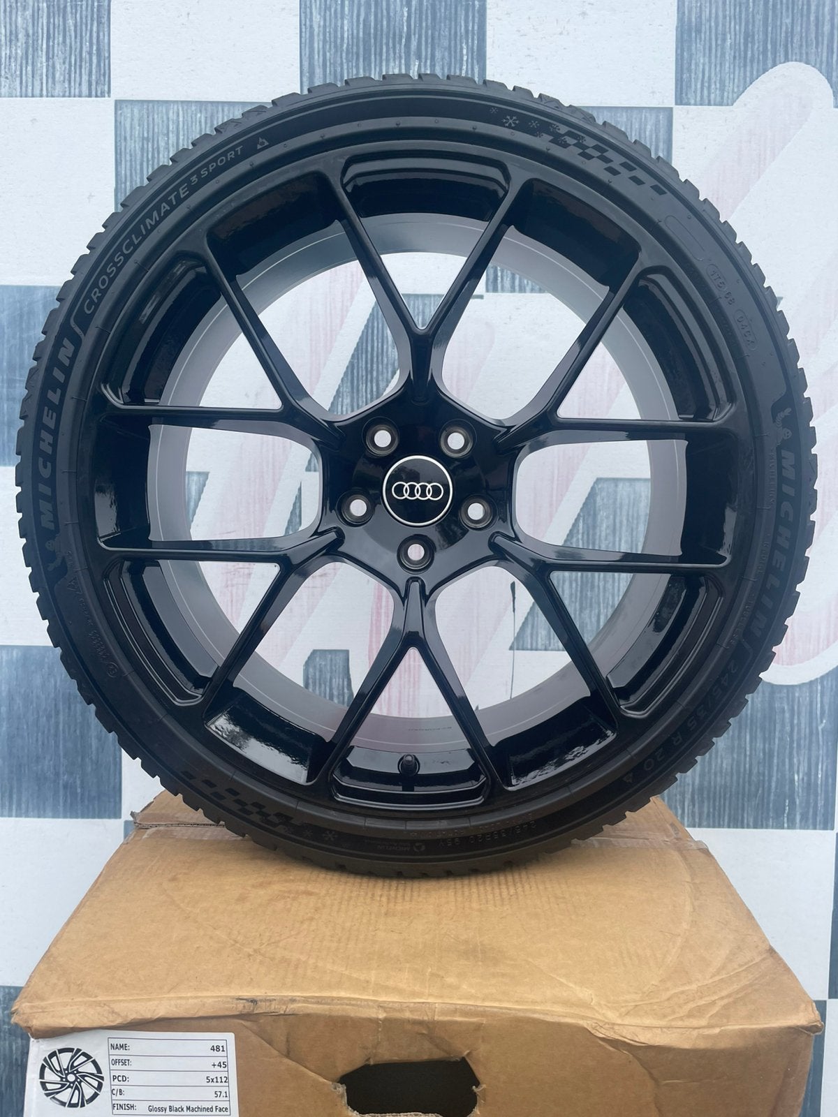20 inch AUDI A5 RS5 velgen 5x112 + michelin Q3 A4, Auto-onderdelen, 245 mm, Banden en Velgen, Nieuw, Ophalen of Verzenden