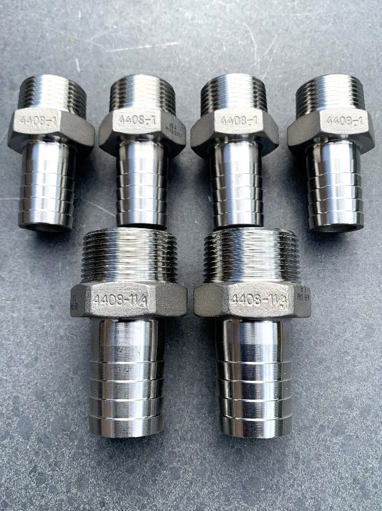 Rvs slangpilaar 1" en 1.1/4 Voor waterpomp of slangkoppeling, Ophalen of Verzenden, Nieuw, Rvs, Overige typen