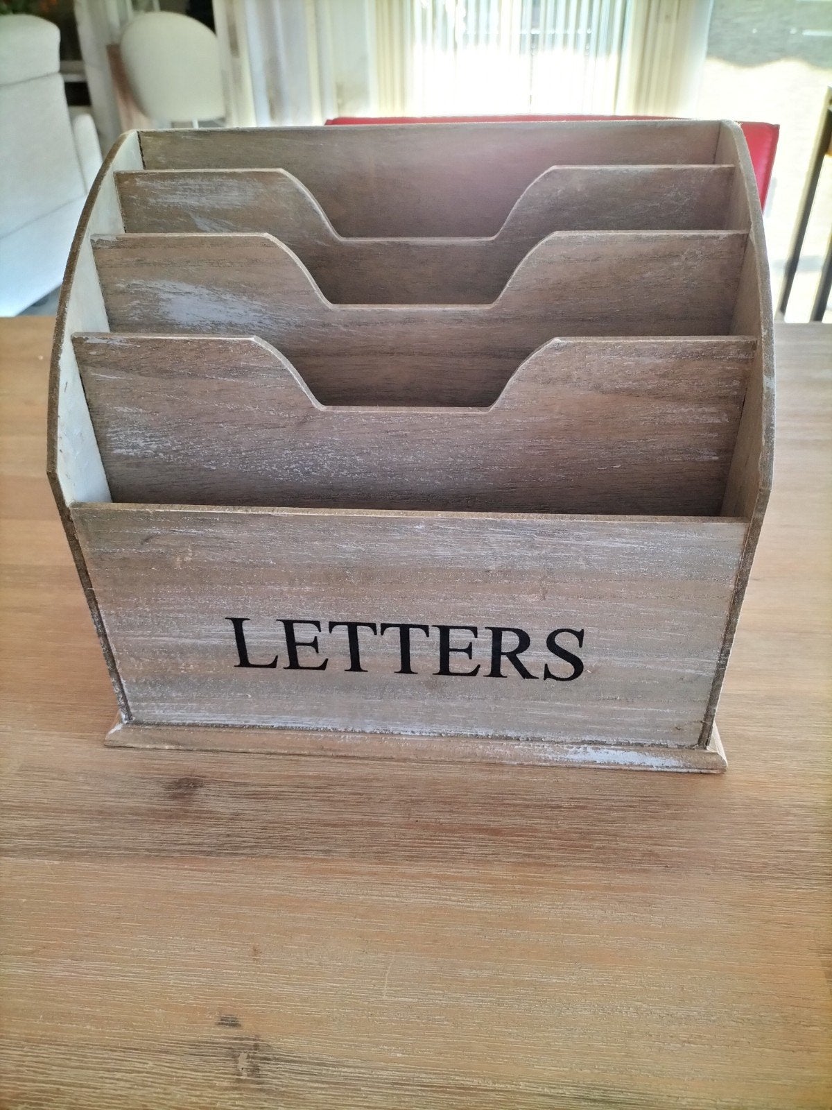 Houten brieven doos "LETTERS", Ophalen of Verzenden, Gebruikt