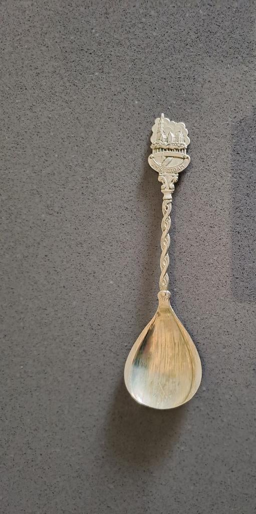Vintage verzamellepel Amsterdam zilver kleurig lepeltje, Ophalen of Verzenden
