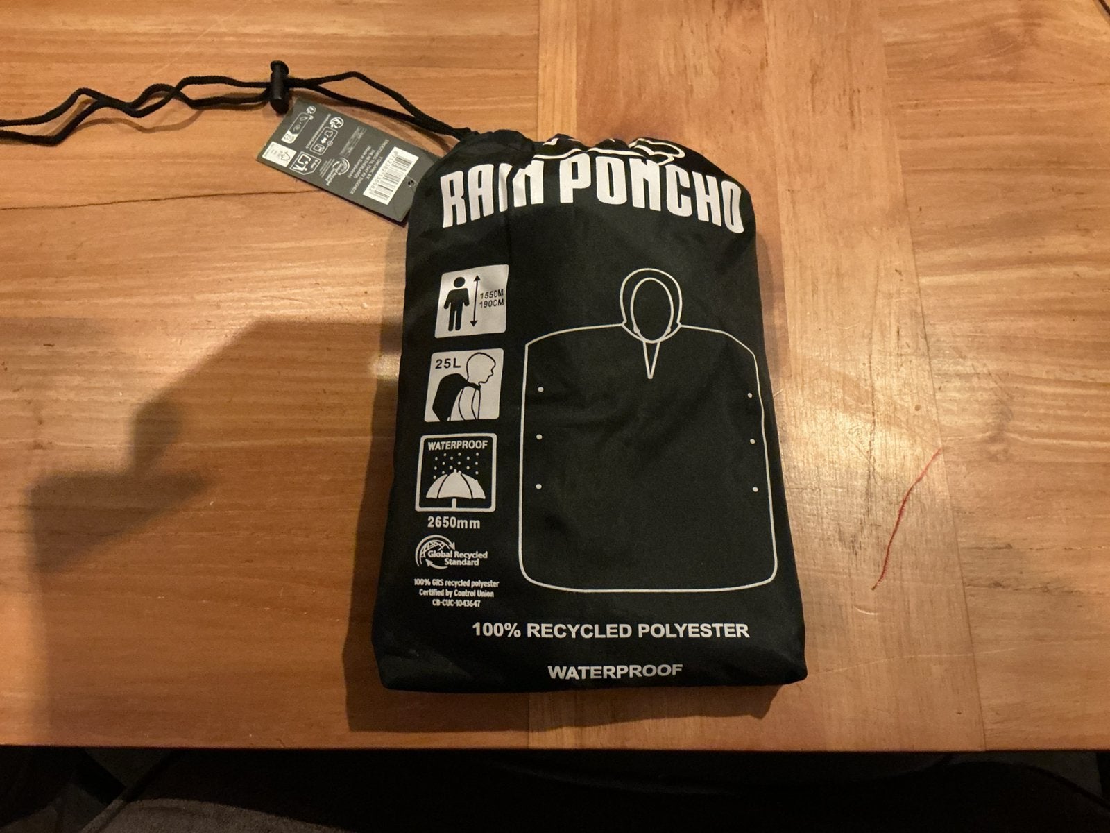 Regenponcho - zwart - niet gebruikt, Ophalen of Verzenden, Nieuw