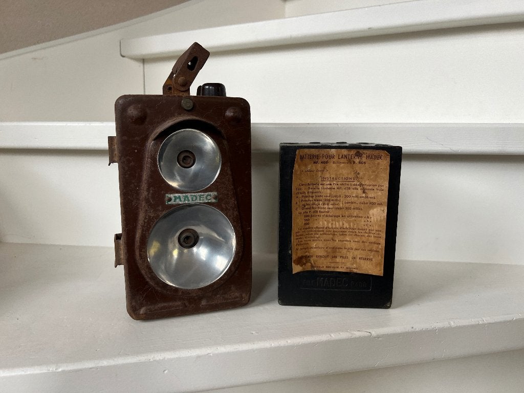 Vintage / Antieke Franse Spoorweg/Signaallamp (MADEC MF 408), Antiek en Kunst, Ophalen