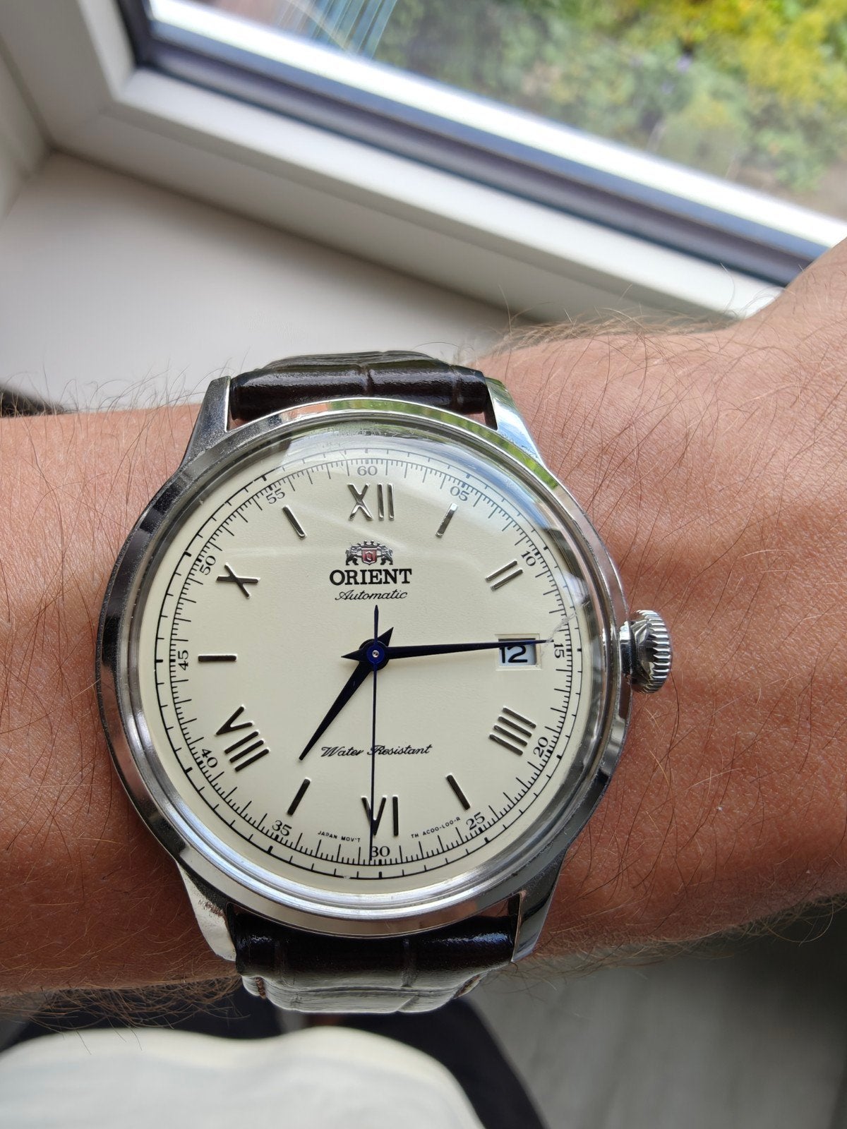 Orient Bambino V2 Creme Wijzerplaat Horloge, Ophalen of Verzenden, Polshorloge, Overige merken