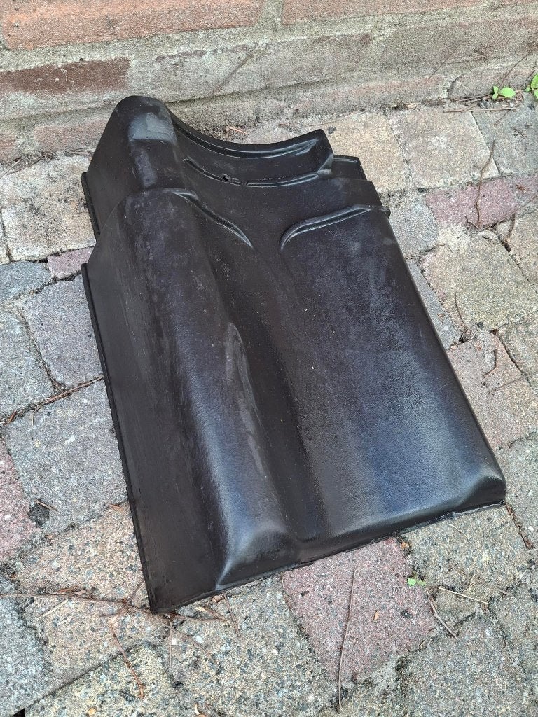 gevelpannen Koramic zwart satinet, Ophalen, Steen of Klei, Zwart, Nieuw