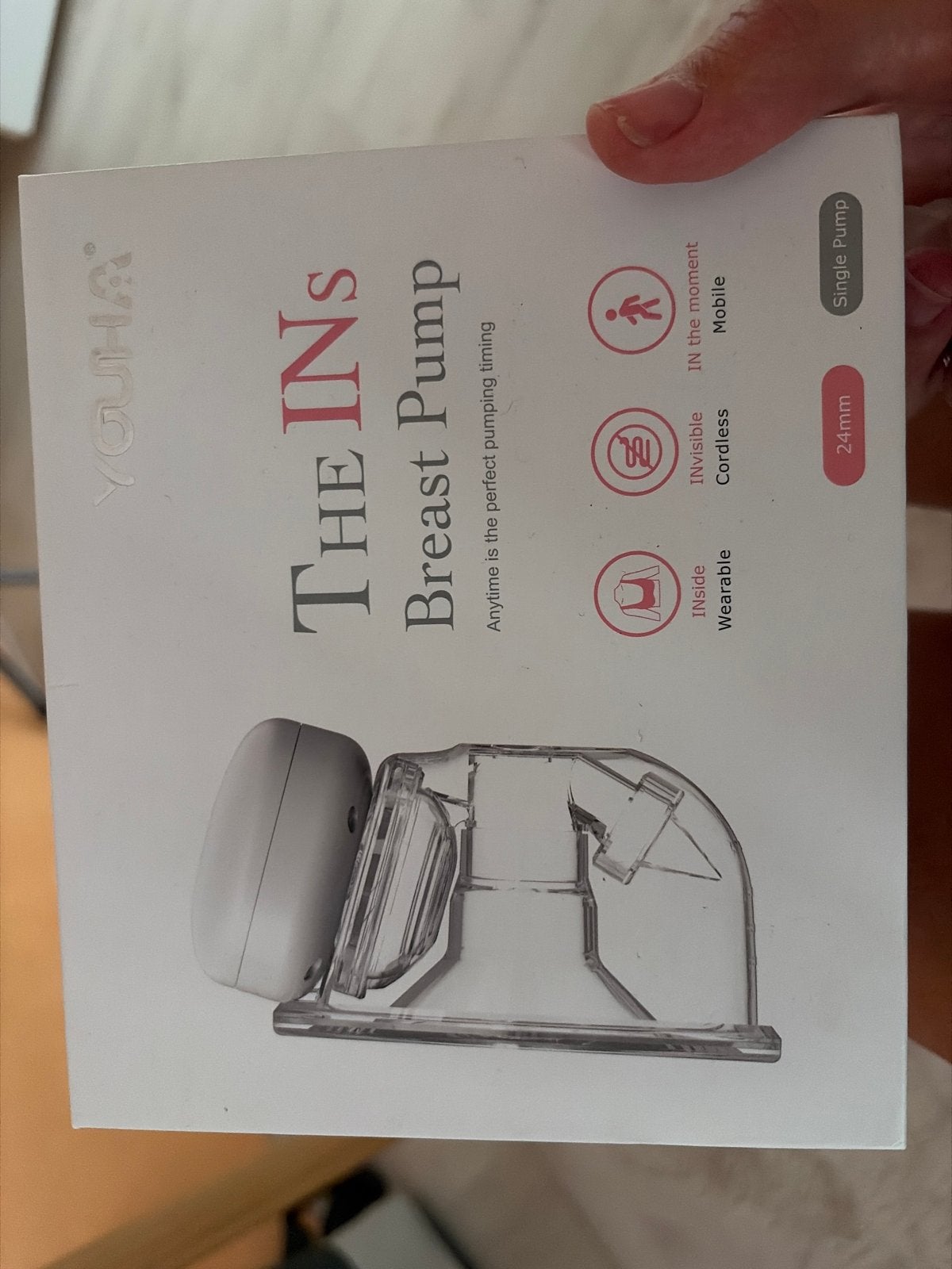 Youha The Ins Draagbare Borstkolf - Handsfree & Draadloos, Youha, Borstkolf, Ophalen of Verzenden, Zo goed als nieuw