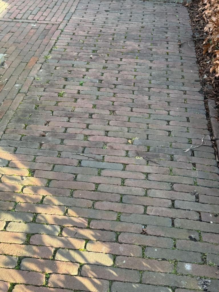 Gebakken waalformaat (Wienerberger Ruston), Tuin en Terras, Tegels en Klinkers, Gebruikt, Keramiek, Klinkers, Ophalen of Verzenden