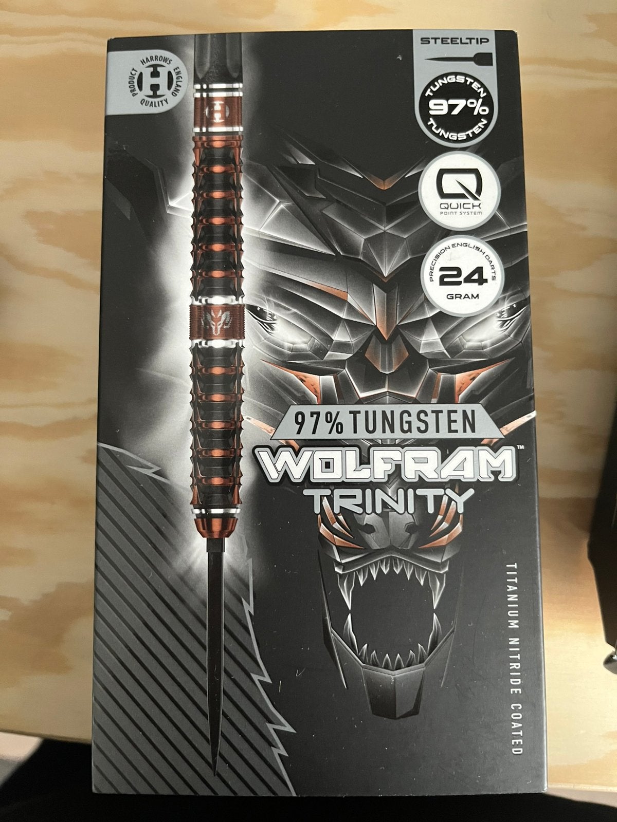 Harrows wolfram trinity 24 gram als nieuw, Ophalen of Verzenden, Zo goed als nieuw, Pijlen