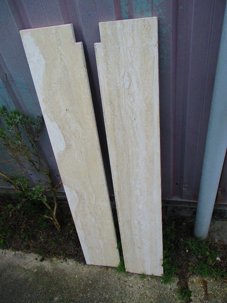 travertin vensterbank 20 x 120 cm-2 stuks, Ophalen, Zo goed als nieuw, Overige materialen, 20 tot 50 mm
