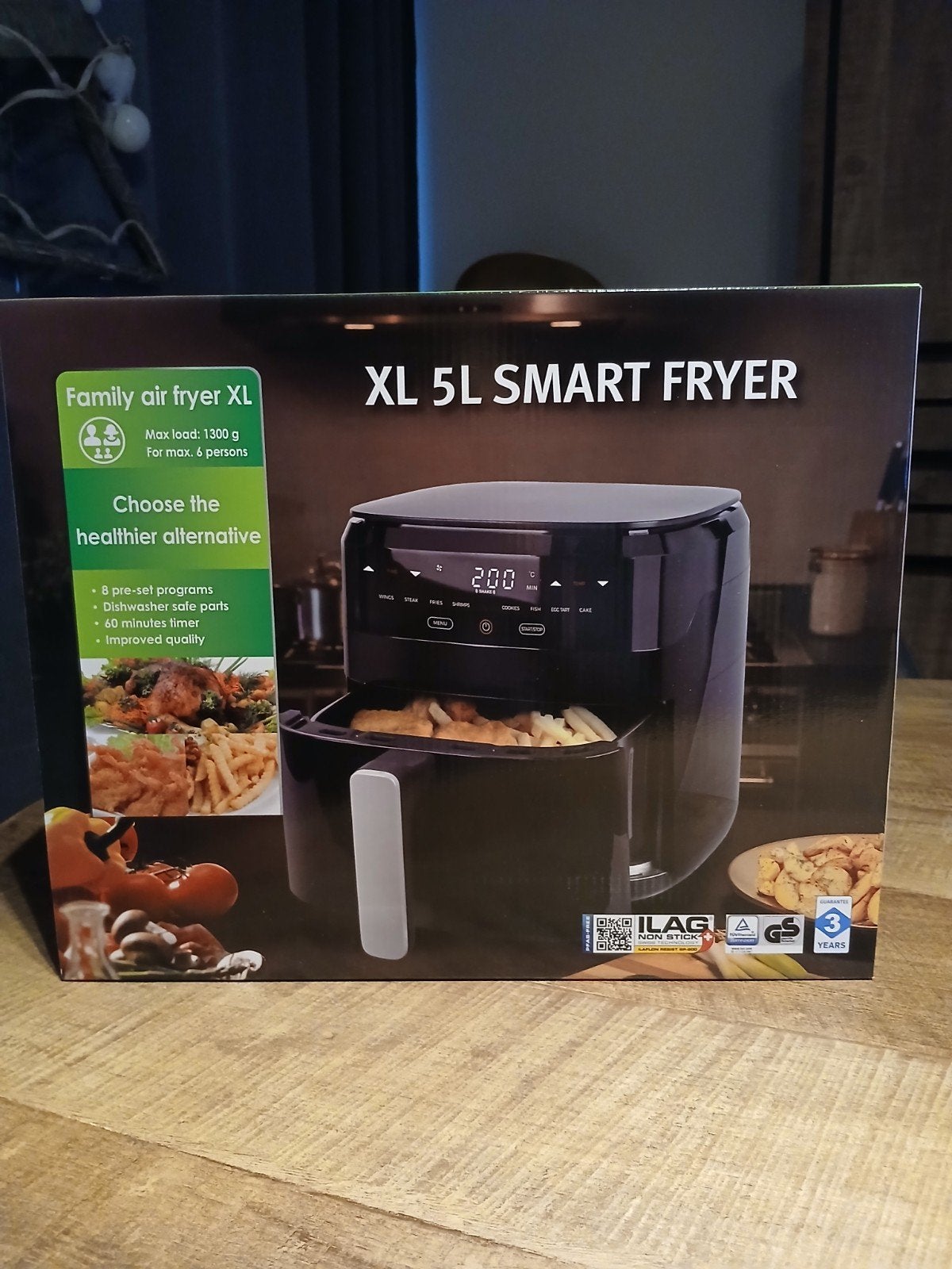 Nieuwe XL 5L Smart Airfryer - Ongebruikt in doos, Ophalen of Verzenden, Nieuw, Airfryer XL