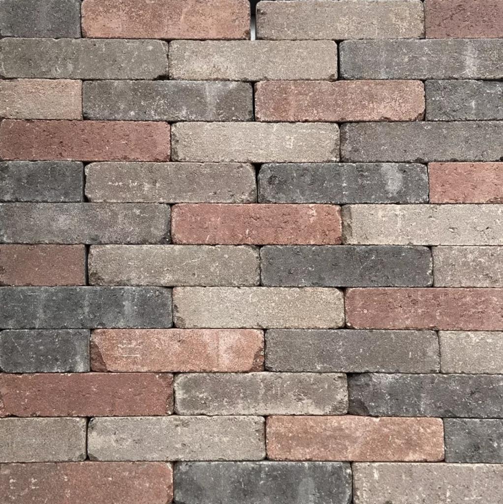 Tambour 20x5x7 terracotta mix, Tuin en Terras, Verzenden, Klinkers, Nieuw, 10 m² of meer