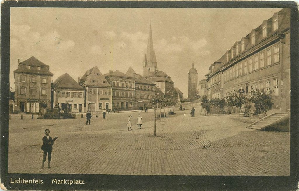 379-145-015 Lichtenfels Marktplatz, Ophalen of Verzenden, Voor 1920, Duitsland