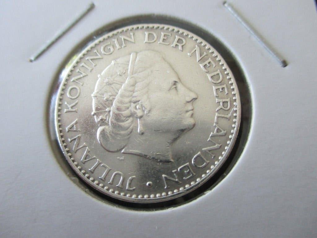 Gulden 1957, 1 gulden, Koningin Juliana, Zilver, Ophalen of Verzenden