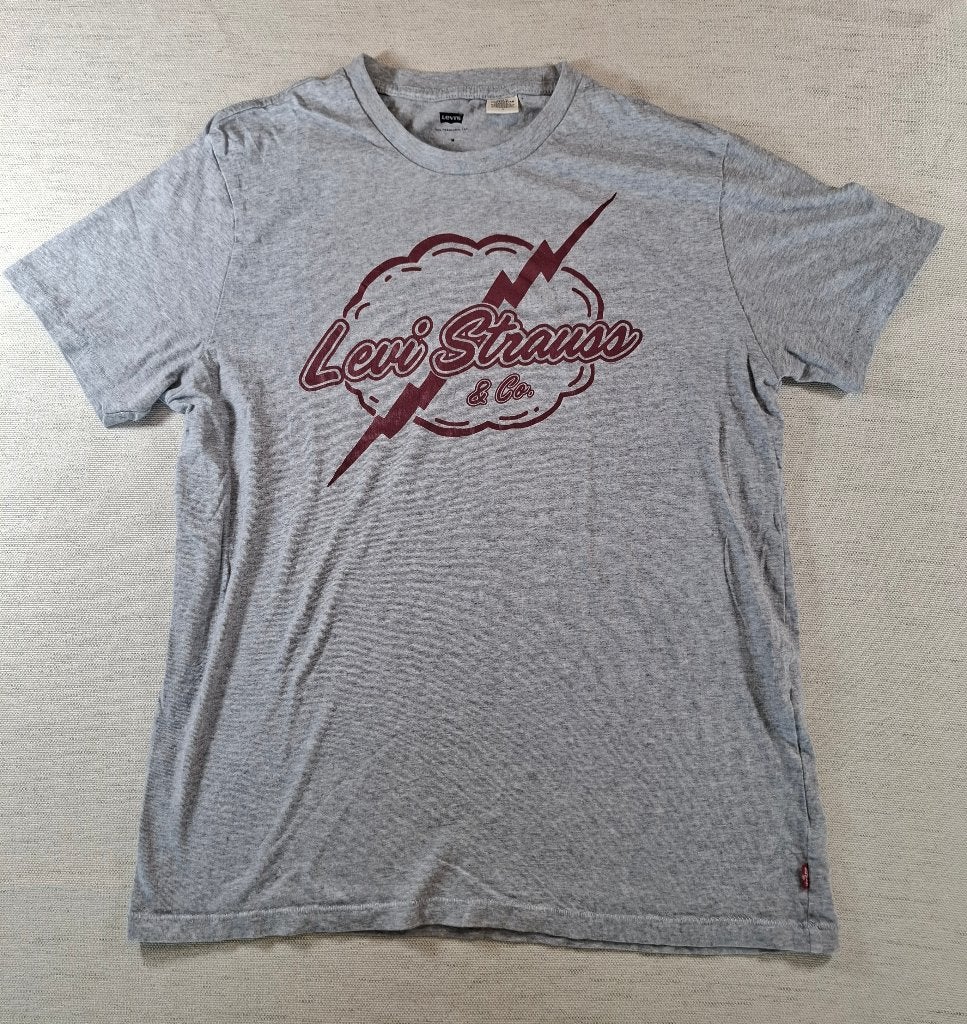 Levi's T-shirt maat M Grijs, Maat 38/40 (M), Verzenden, Zo goed als nieuw, Korte mouw