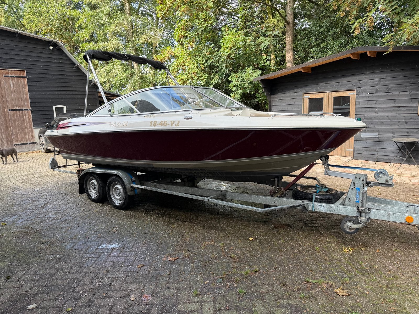 Maxum 1900 SR2 4.3 V6 MerCruiser – mooie boot + trailer, Ophalen, Overige merken, Gebruikt, Binnenboordmotor