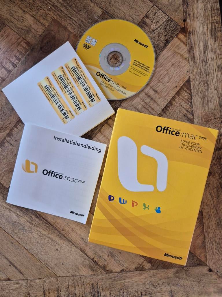 Microsoft Office:mac 2008 voor Thuisgebruik en Studenten, Computers en Software, Office-software, Ophalen of Verzenden, Gebruikt