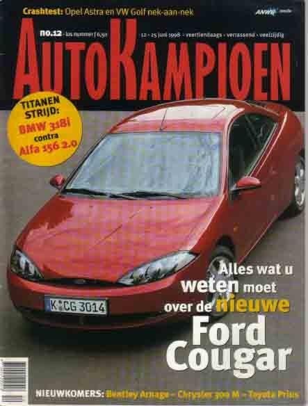 Autokampioen 12 1998 : Ford Scorpio - Cougar - BMW 318i - VW, Ophalen of Verzenden, Gelezen, Algemeen