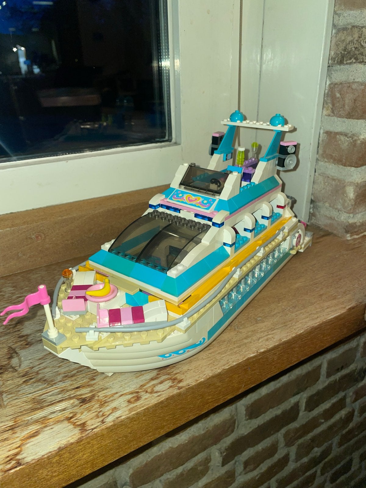 Lego Friends Jacht met doos en instructieboekjes, Ophalen of Verzenden, Gebruikt, Overige merken