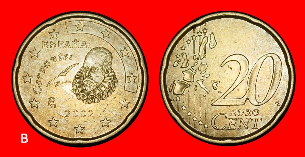 ⰏNORDIC GOLD (1999-2026): SPAIN 20 EURO CENTS 2002 DISCOVERY, Ophalen of Verzenden, Spanje, 20 cent, Losse munt