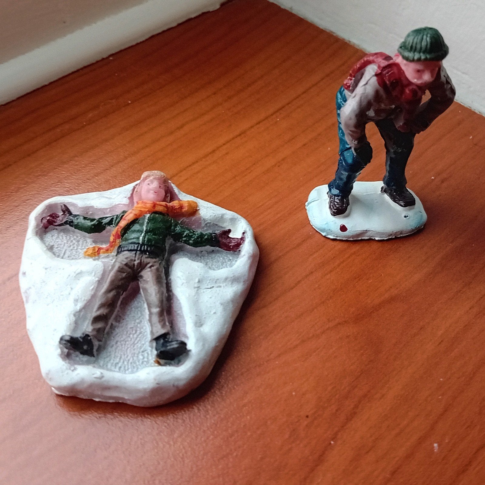 Lemax snow angel, set of 2, retired, Lemax Kerstdorp, Ophalen of Verzenden