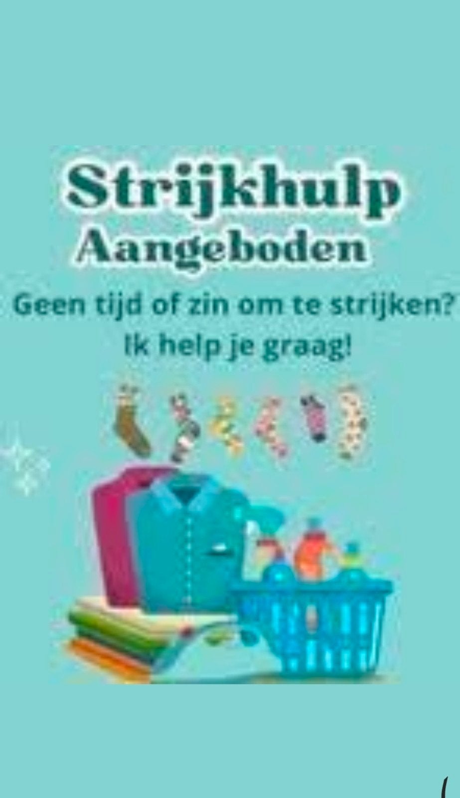 Strijkhulp aangeboden