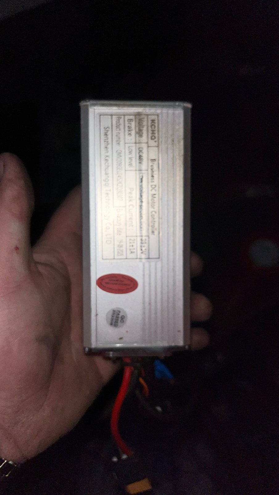 Fatbike controller 250 w rode kabel verlengd, Ophalen, Gebruikt