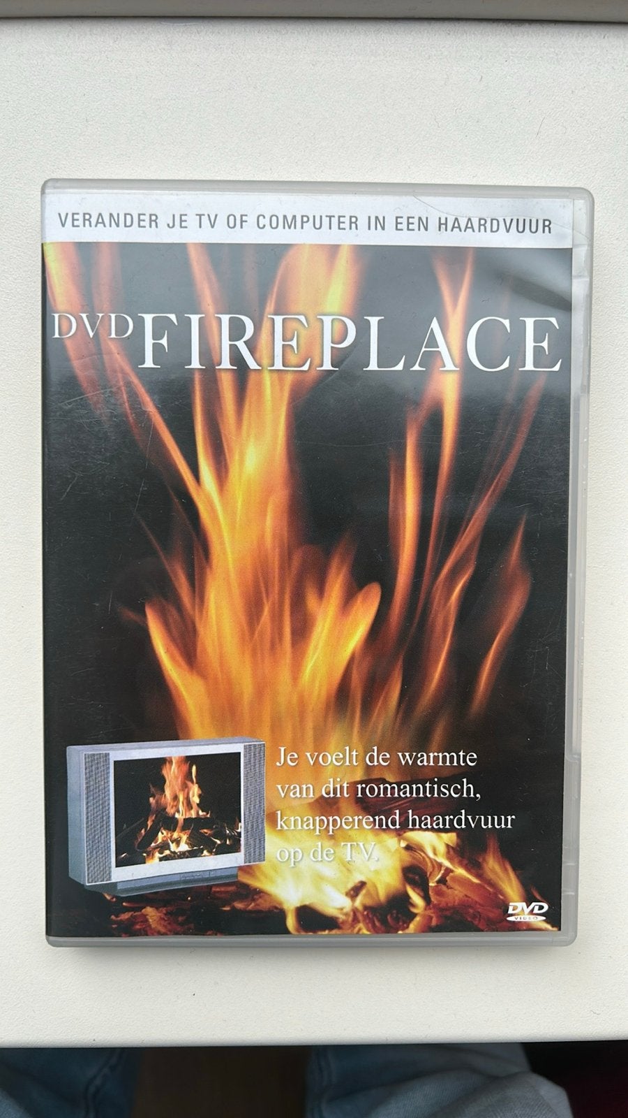 DVD Fireplace: Verander je TV in een knapperend haardvuur, Alle leeftijden, Ophalen of Verzenden, Gebruikt, Inclusief doosje