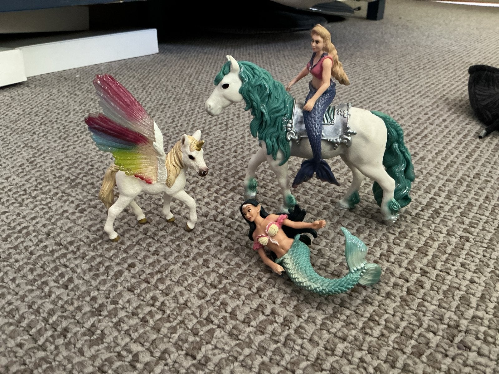 Zeemeermin en Pegasus speelset - Schleich, Ophalen of Verzenden, Gebruikt, Meisje