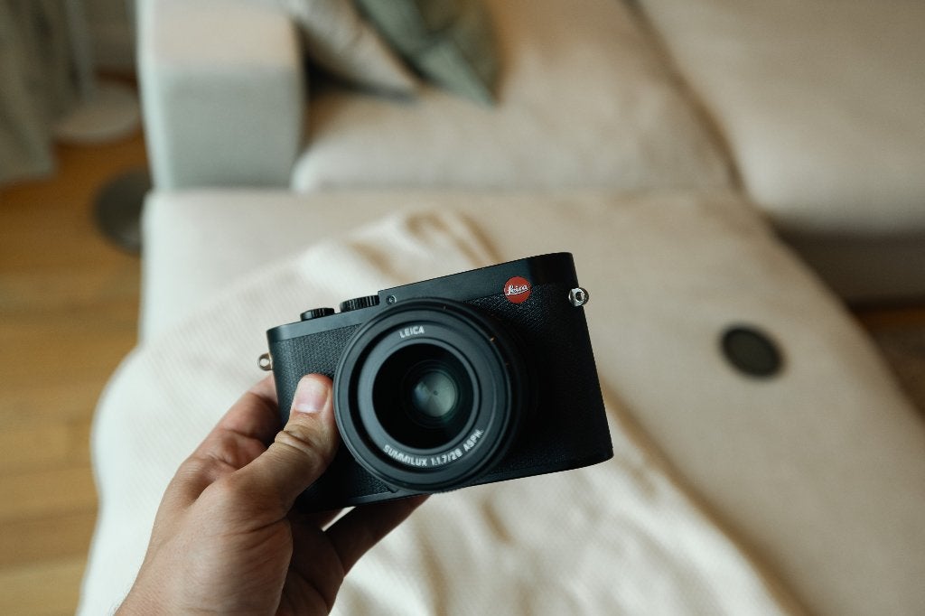 Leica Q 116 met Leica handgrip, Gebruikt, Compact, Ophalen of Verzenden, Overige Merken