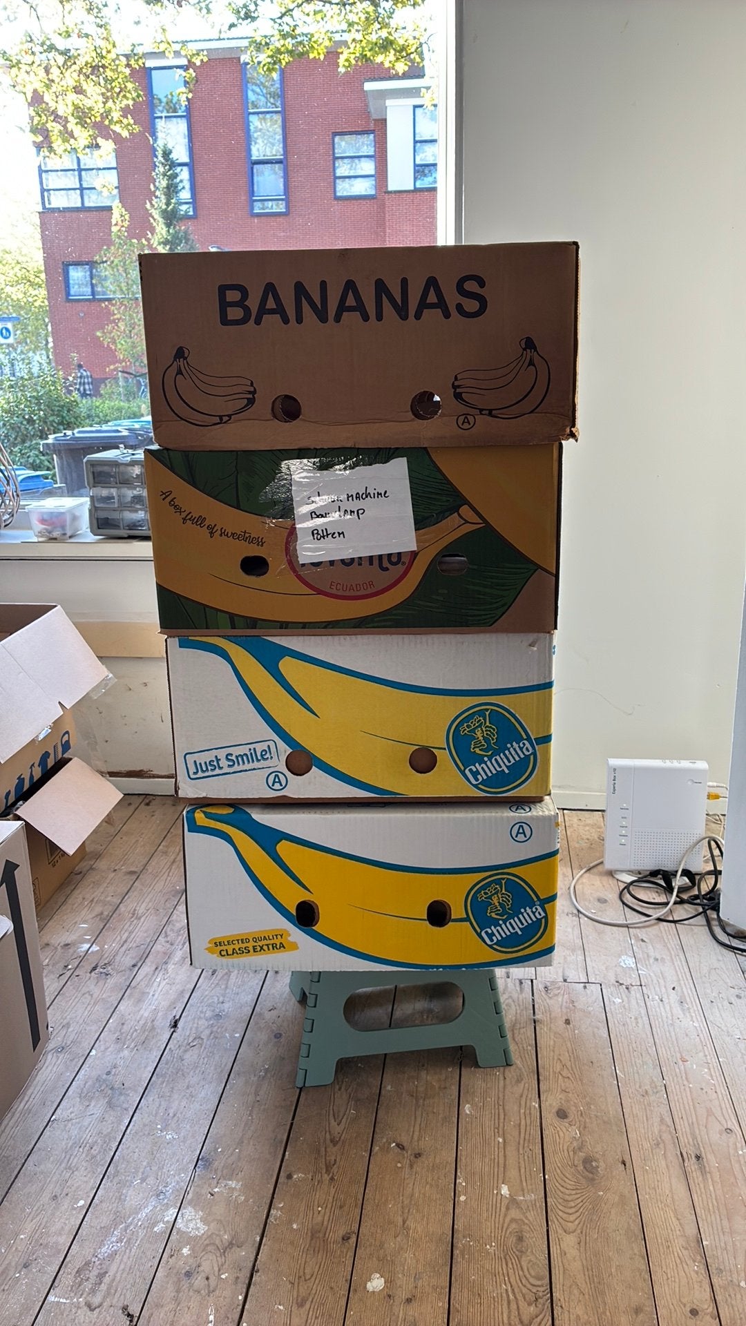 Gratis Bananendozen verhuisdozen, Ophalen, Doos, 50 tot 75 cm, Zo goed als nieuw