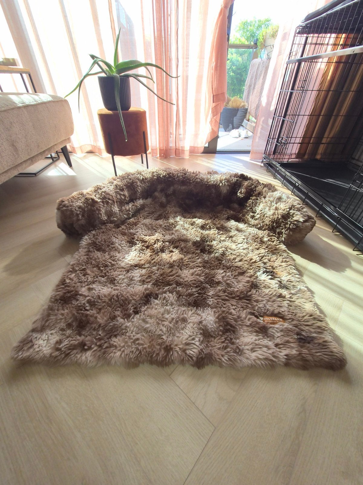 Originele Pelsbarn bed, Ophalen, Zo goed als nieuw, Rechthoekig, 200 cm of meer