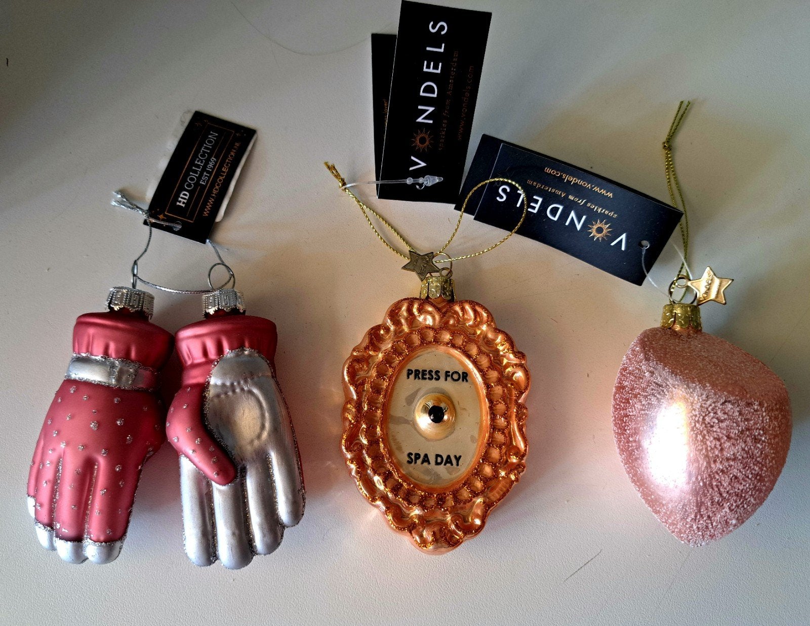 Vondels en HD collection roze kerstballen, Ophalen, Nieuw