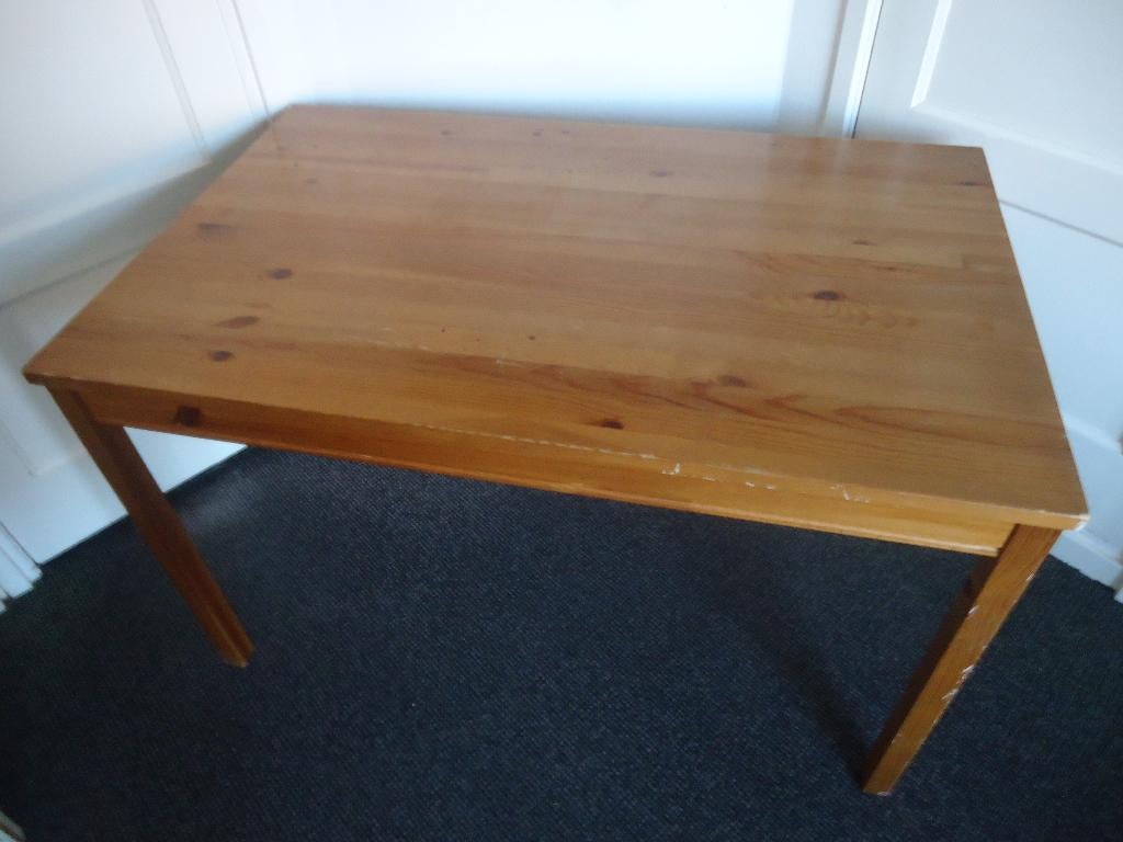 1 x retro IKEA JOKKMOKK houten eettafel met volop karakter, Ophalen, Gebruikt, Overige materialen, 200 cm of meer