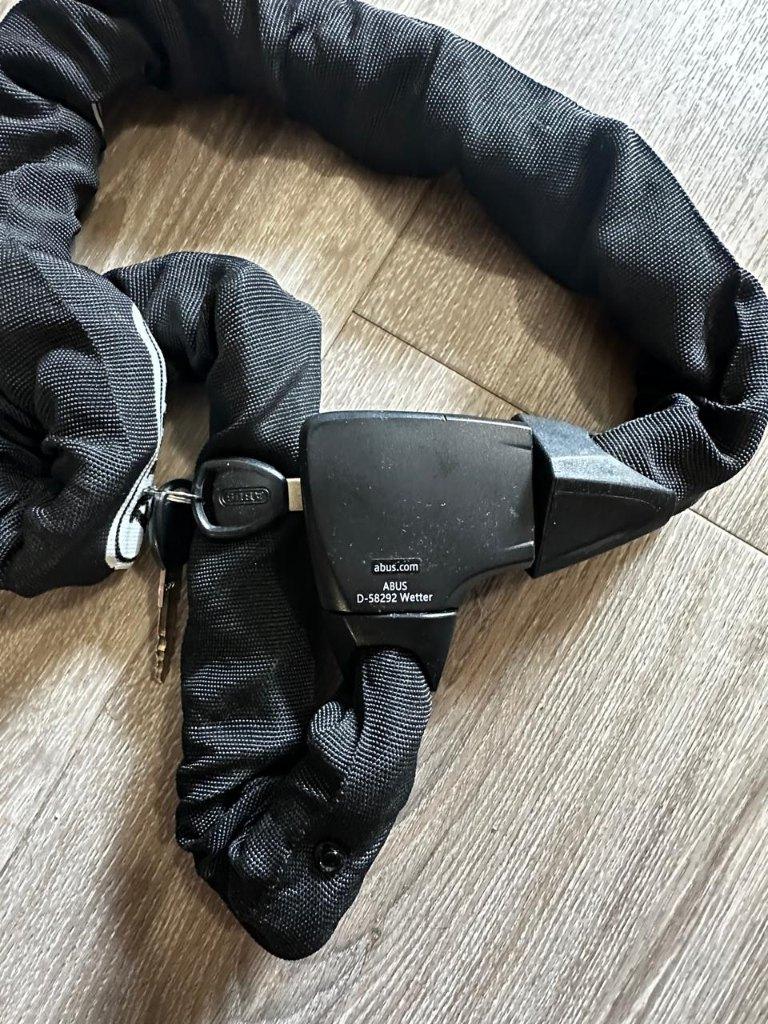 ABUS ART Kettingslot 8900, 110 cm, Ophalen, Zo goed als nieuw, Kettingslot