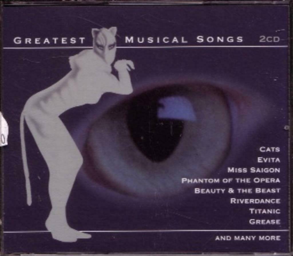 Greatest Musical Songs 2 CD's, Ophalen of Verzenden, Zo goed als nieuw, Album, Inclusief doosje