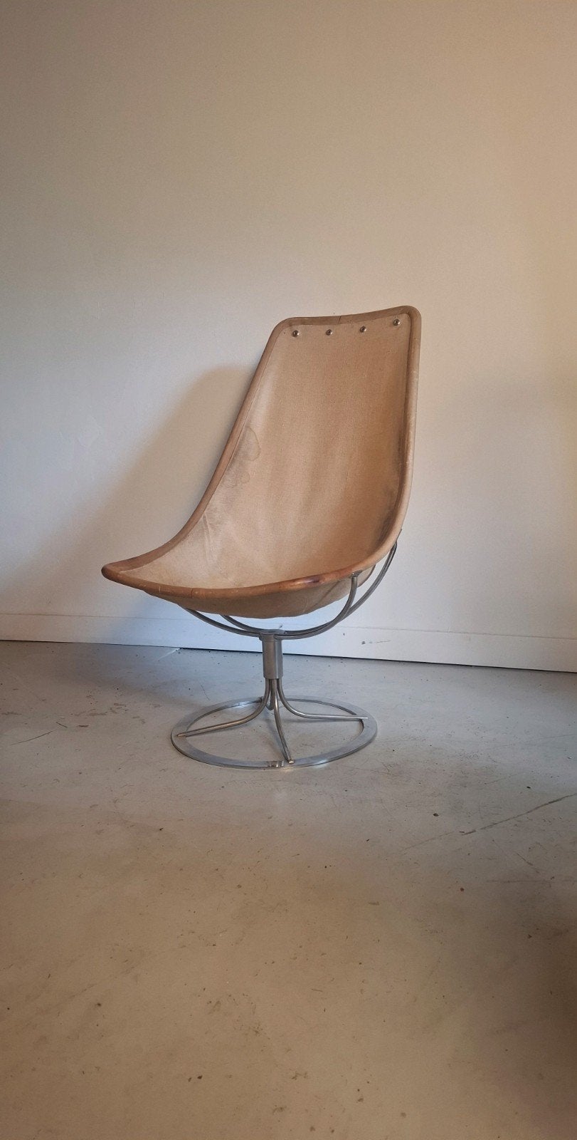 Vintage stoel Bruno Mathsson Jetson DUX Design Fauteuil, Huis en Inrichting, Fauteuils, Gebruikt, Ophalen of Verzenden, 50 tot 75 cm