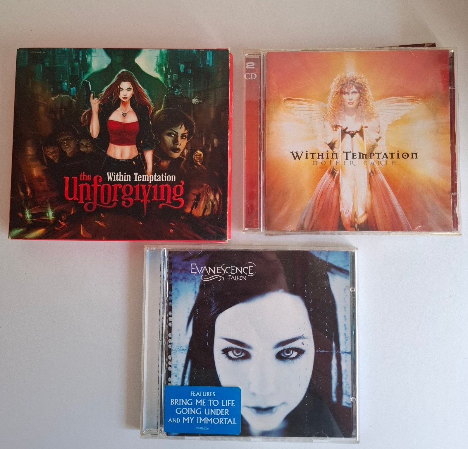 Within Temptation & Evanescence CD's, Gebruikt, Ophalen of Verzenden, Rock, Inclusief doosje