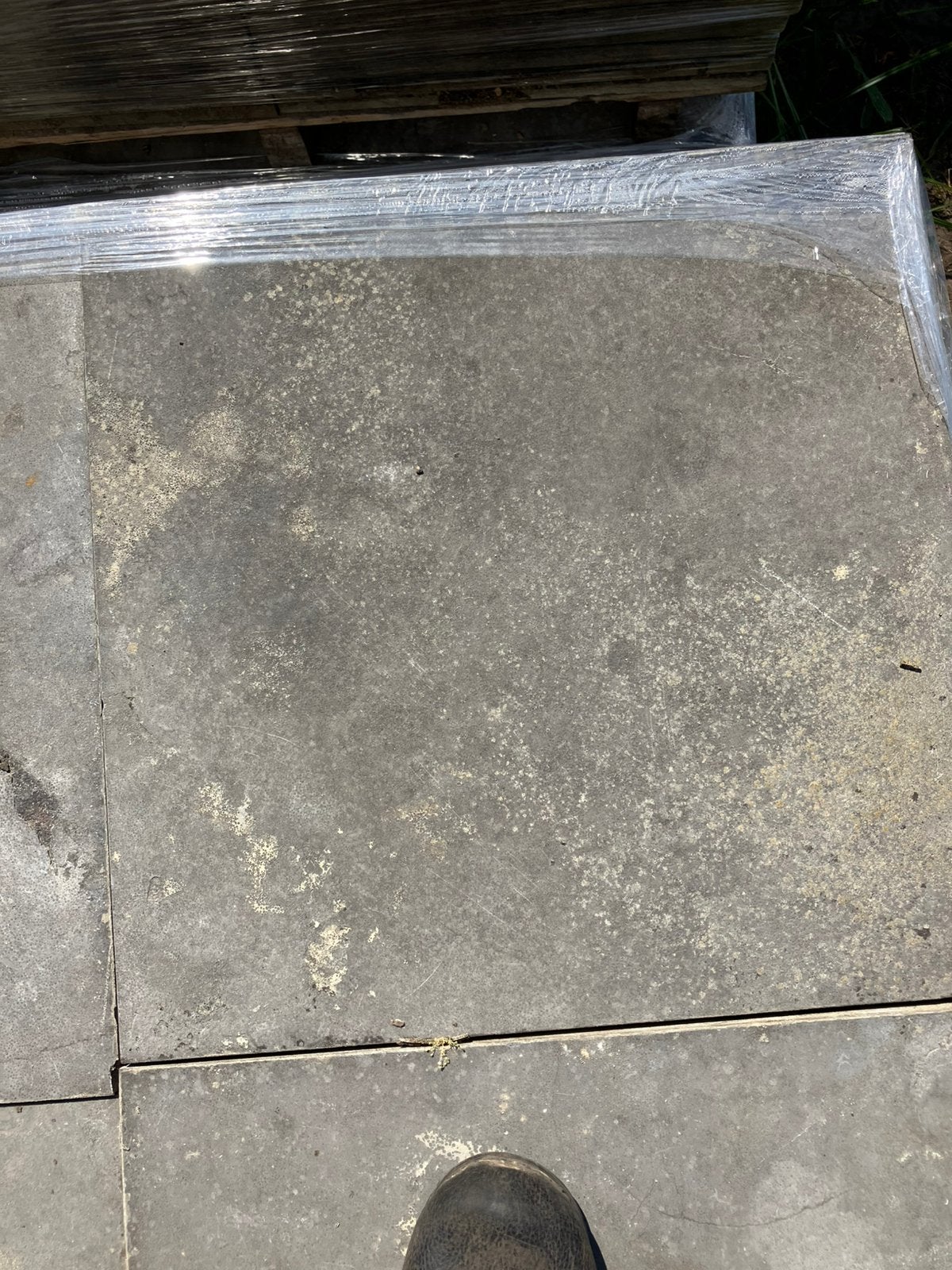 Chinese hardsteen tegels 50x50x2,5 cm 58 m2, Ophalen, Gebruikt, Terrastegels, Natuursteen
