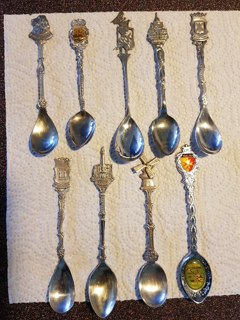 9 Lepeltjes / vintage, Ophalen of Verzenden