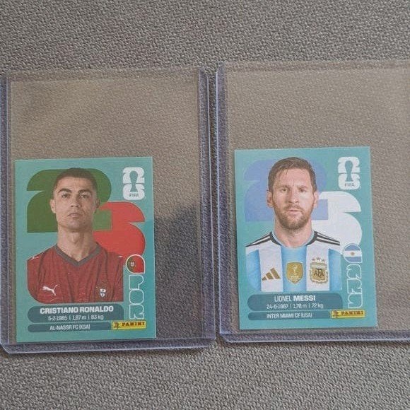 Messi Ronaldo World Cup stickers, Ophalen of Verzenden, Nieuw, Meerdere stickers