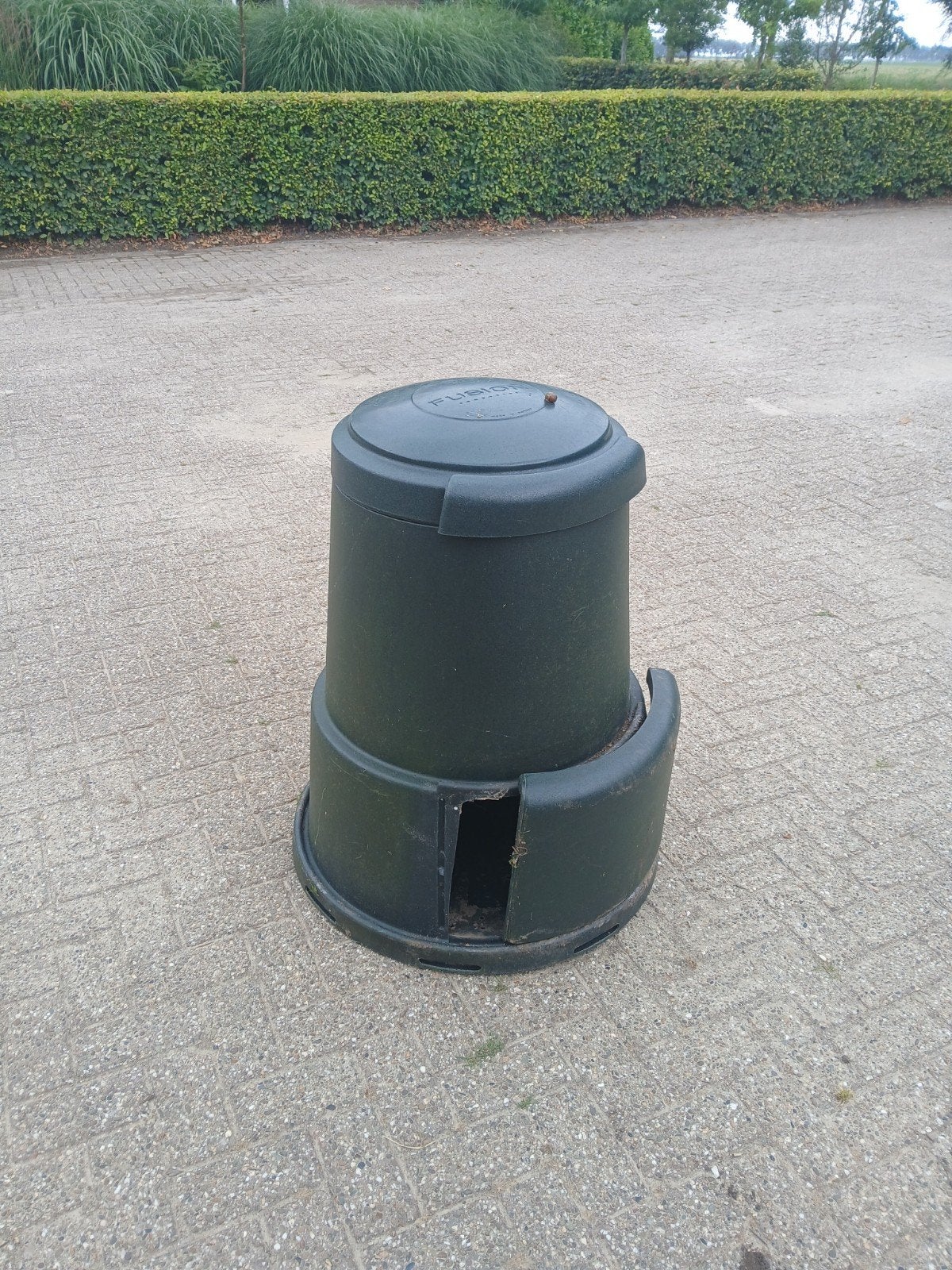 Compost vat, Ophalen, Gebruikt